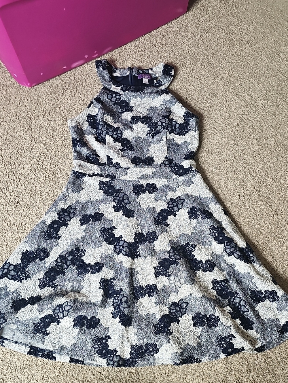 Truly Zappy Navy and White Floral Dress
